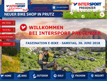 Tablet Screenshot of intersport-pregenzer.com